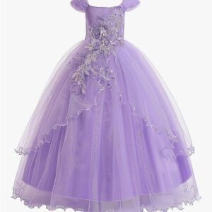 Amazon Purple Kids Formal Dress